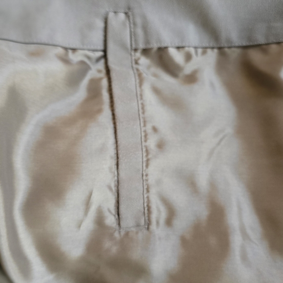 Vintage Spiegel Beige Quilted Jacket with Dark Faux Leather Trim - Picture 4 of 6